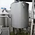Serbatoio agitatore isolato da 4000 litri in acciaio inox 304 con agitatore ad ancora