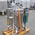 Unused 150 liter mobile heat-/coolable pharma process vessel, Aisi 316 with magnetic agitator