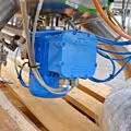 Unused 150 liter mobile heat-/coolable pharma process vessel, Aisi 316 with magnetic agitator