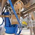 Unused 150 liter mobile heat-/coolable pharma process vessel, Aisi 316 with magnetic agitator