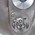 Unused 150 liter mobile heat-/coolable pharma process vessel, Aisi 316 with magnetic agitator