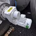 7500 Liter Rührwerksbehälter aus V2A mit Becherrührwerk
