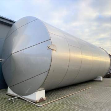 Serbatoio di stoccaggio verticale da 150000 litri nuovo di fabbrica in acciaio inox 316