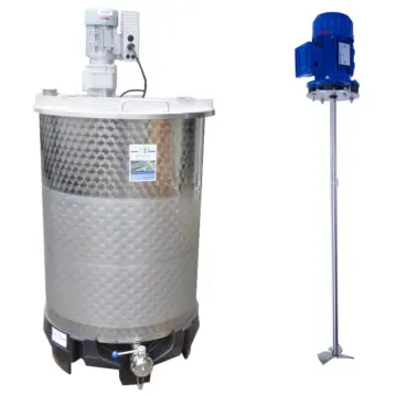 Brand&#x20;new&#x20;550&#x20;liter&#x20;heat-&#x2F;coolable&#x20;agitator&#x20;tank&#x20;with&#x20;high-speed&#x20;propeller&#x20;mixer&#x20;&#x28;type&#x20;SDE&#x29;