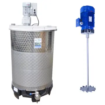 Brand&#x20;new&#x20;550&#x20;liter&#x20;heat-&#x2F;coolable&#x20;agitator&#x20;tank&#x20;with&#x20;dissolver&#x20;mixer&#x20;&#x28;type&#x20;SDE&#x29;