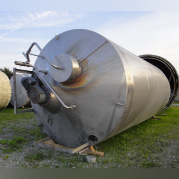 Tanque de mezcla aislado de acero inoxidable 304 de 40000 litros con agitador de viga