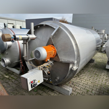 Serbatoio di miscelazione isolato da 7000 litri in acciaio inox 304 con agitatore ad elica