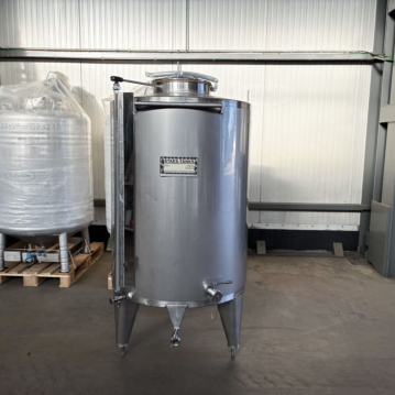 1000 Liter stehender Lagertank aus V2A (mit Füllstandsanzeige)