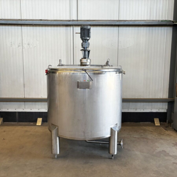 1500&#x20;Liter&#x20;stehender&#x20;Mischtank&#x20;aus&#x20;V4A&#x20;mit&#x20;Propellerr&#xFC;hrwerk