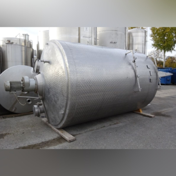 Tanque de mezcla a temperatura controlada de 16000 litros fabricado en acero inoxidable 304 con agitador de anclaje