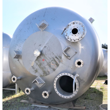 50950 liter upright pressure tank made of stainless steel 316