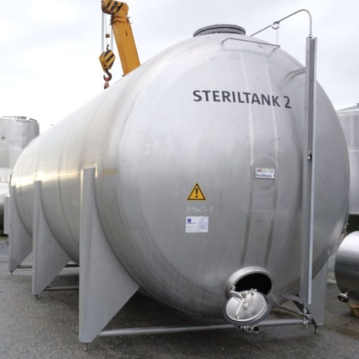 Serbatoio di stoccaggio orizzontale da 42000 litri in acciaio inox 304