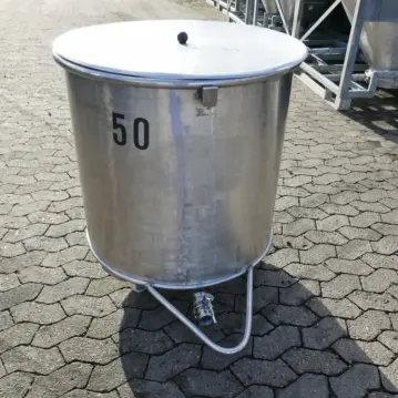 350 liter mobile tank on wheels, Aisi 304