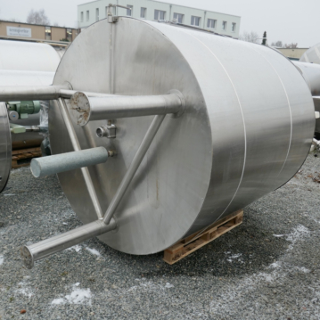 3400 liter heat-/coolable agitator tank, Aisi 304 with anchor agitator