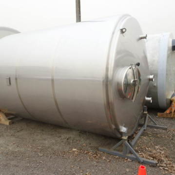 Werksneuer 15300 Liter heiz-/kühlbarer Behälter aus V4A mit vollverschweißtem Isoliermantel