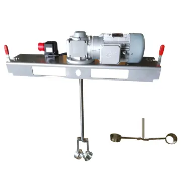 IBC&#x20;R&#xFC;hrwerk&#x20;&#x2F;&#x20;Containerr&#xFC;hrwerk&#x20;mit&#x20;Schneckengetriebe&#x20;und&#x20;klappbarem&#x20;Becherr&#xFC;hrer&#x20;&#x28;f&#xFC;r&#x20;Staplergabeln&#x20;geeignet&#x29;