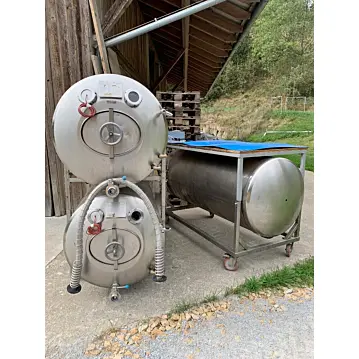 1020 Liter heiz-/kühlbarer, isolierter Druckbehälter aus V2A