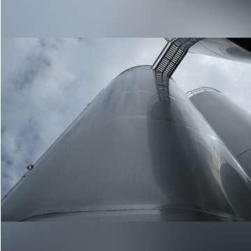 Serbatoio di stoccaggio isolato da 130000 litri in acciaio inox 304