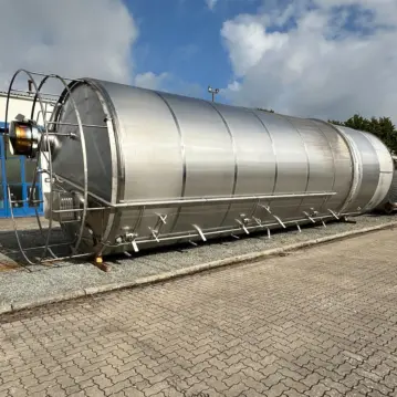 Tanque agitador aislado de acero inoxidable 304 de 125000 litros con agitador de viga