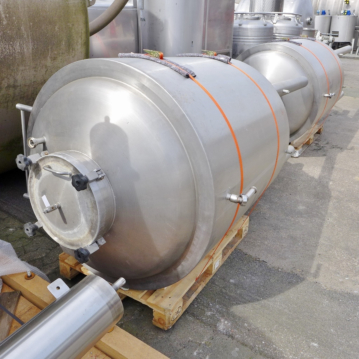 Serbatoio riscaldabile/raffreddabile da 1285 litri / fermentatore conico in acciaio inox 304
