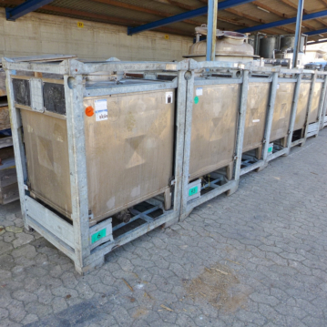 Conteneur IBC de 1000 litres en acier inoxydable 304