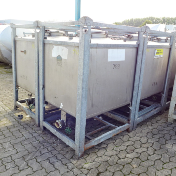 Conteneur de 1000 litres en acier inoxydable 304