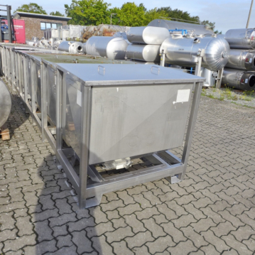 Conteneur pour vrac de 590 litres en acier inoxydable 304