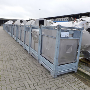 Conteneur IBC de 1000 litres en acier inoxydable 304