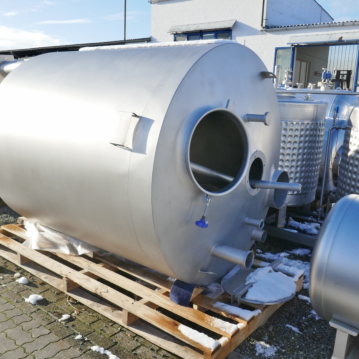 4000 liter geïsoleerde mengtank van RVS 304 met ankerroerwerk
