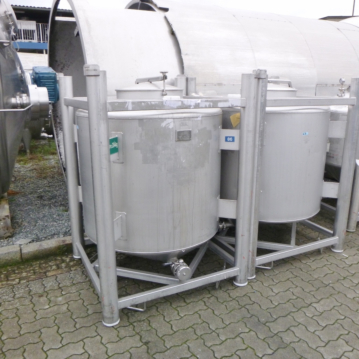 Serbatoio da 1000 litri in acciaio inox 316