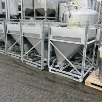 760&#x20;Liter&#x20;IBC&#x20;Konuscontainer&#x20;f&#xFC;r&#x20;Sch&#xFC;ttg&#xFC;ter&#x20;aus&#x20;V2A