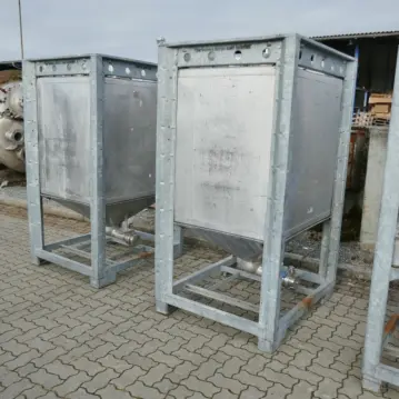 1100&#x20;Liter&#x20;Konuscontainer&#x20;aus&#x20;V2A
