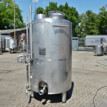 1500&#x20;Liter&#x20;heiz-&#x2F;k&#xFC;hlbarer&#x20;Drucktank&#x20;aus&#x20;V2A