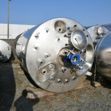 11118 litros reactor calentable/refrigerable de acero inoxidable 316 con agitador de viga