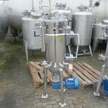 72&#x20;Liter&#x20;temperierbarer&#x20;Bioreaktor&#x20;&#x2F;&#x20;Fermenter&#x20;aus&#x20;V4A&#x20;mit&#x20;Bodenr&#xFC;hrwerk