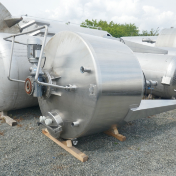 4000 liter RVS 316 conische tank met speciaal anker