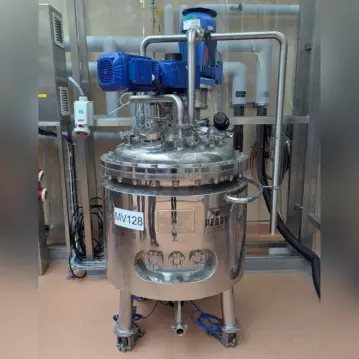 200&#x20;liter&#x20;heatable&#x2F;coolable&#x20;stainless&#x20;steel&#x20;316&#x20;pressure&#x20;vessel&#x20;with&#x20;anchor&#x20;&amp;&#x20;dispersing&#x20;agitator