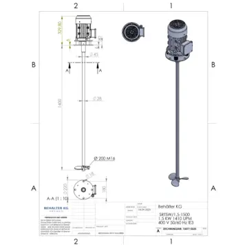 Nuovo&#x20;agitatore&#x20;ad&#x20;elica&#x20;da&#x20;1,5&#x20;KW&#x20;&#x2F;&#x20;1410&#x20;rpm-FIT&#x2F;SL