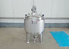 Brand new 750 liter heat-/coolable tank, Aisi 316 (agitator possible at extra charge)