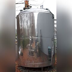 8300 Liter heiz-/ kühlbarer Druckbehälter aus V2A mit Propellerrührwerk