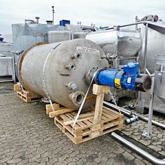 4500 Liter heiz-/kühlbarer Behälter aus V4A