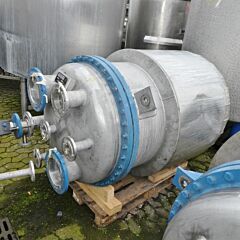 1345 Liter heiz-/kühlbarer Druckbehälter aus V4A