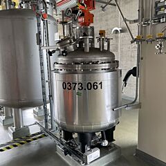 420 Liter heiz-/kühlbarer Druckbehälter aus V4A mit Becherrührwerk