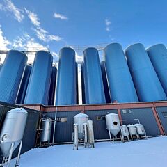 180000 Liter heiz-/kühlbarer Druckbehälter aus V2A
