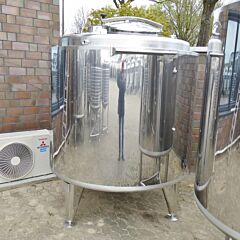 Brand new 2263 liter heat-/coolable tank, Aisi 316 (type FIT; optionally with agitator)