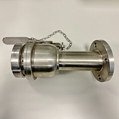 DN50 ball valve, Aisi 304 with stainless steel cap