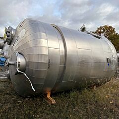 28100 Liter heiz-/kühlbarer Druckbehälter aus Duplexstahl (1.4462) für Medien bis zu 1,8 Kilo/Liter