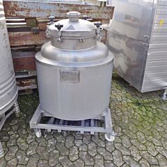 338 Liter heiz-/kühlbarer Druckbehälter aus V4A