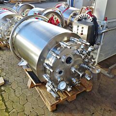 428 Liter heiz-/kühlbarer Druckbehälter aus V4A mit Magnetrührwerk