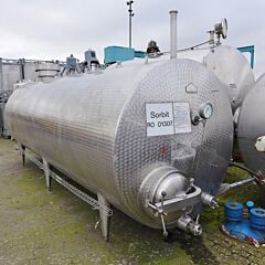 12000 Liter isolierter Rührwerksbehälter aus V2A mit 2 Propellerrührwerken